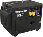 Sealey Diesel Generator, 5000W, 4-Stroke Engine, 110/230V - DG5000