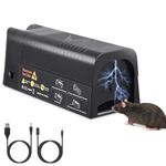 Electric Rat Trap Indoor, Electric Mousetrap Rat Traps That Kill Instantly, Electronic Rat Killer Pest Control Trap Suitable For Mice, Hamsters, Voles Professional Mousetrap Reusable for Home