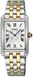 SEIKO Women's White Dial Two-Tone S