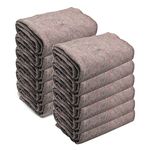 HTTMT- 12pcs 80" x 72" Large Heavy Duty Textile Moving Blanket Furniture Packing Pad Tree keep warm [ET-HOME009 X1BOX-Brown]