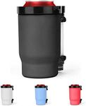 Portable Can Cooler/Cup With A Detachable, Bnesi 2 Pcs Expandable, Hose To Funnel Your Drink (Black)