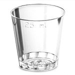 drinkstuff Disposable Shot Glasses CE 25ml - Case of 1000 | Plastic Shot Glasses