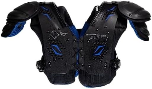 Schutt T-Flex Youth Shoulder Pads,Black/Blue