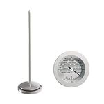 Upgraded Soil Thermometer Stainless Steel Measurer No Battery Required
