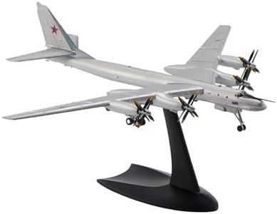Eairsoky 1:200 Scale Tu-95 Bear Strategic Bomber Die-cast Aircraft Model Military Long-Range Airplanes Alloy Models for Collection or Gift Interchage
