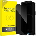 JETech Privacy Full Coverage Screen Protector for iPhone 12 Pro Max 6.7-Inch, Anti-Spy Tempered Glass Film, Edge to Edge Protection Case-Friendly, 2-Pack