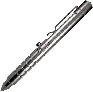 GPCA - GP 1945 Bolt Action Pen PRO, Smart Alternative to a Pen Light, EDC Pen Multitool with Rescue Whistle, Measurement on grip, Survival Gear for Camping, Titanium, Polished