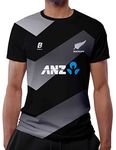 BODYSPORTS.CO Newzealand Cricket Jersey (44) Black, Unisex-Adult, Regular Fit