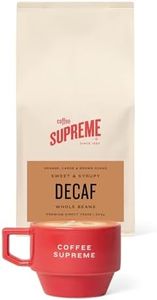 Coffee Supreme | Colombia Decaf Coffee Beans Medium Dark Roast - Orange, Carob & Brown Sugar Notes, Sweet Syrupy Body, For Espresso, Plunger and Stovetop Brew, 500g