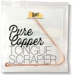 The Dirt Tongue Scraper - Tongue Cleaner For Oral Care & Fresh Breath - Pure Copper (Regular)