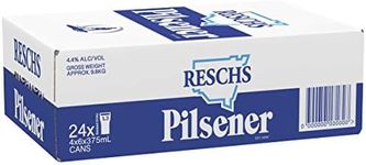 Reschs Pilsener, Iconic Australian Beer, Refreshing & Dry Finish, 4.4% ABV, 375mL (Case of 24 Cans)