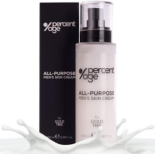 PERCENTAGE Crema Facial Hombre con Acido Hialuronico. Hidratante, Antiarrugas y Antiedad para el Cuidado de la Piel Masculina. Crema Hidratante Facial Intensa con Vitamina B5. Skin Care Hombre Premium