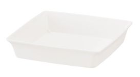 Richell Sleek Plate, No. 7, 6.2 x 6.2 x 1.3 inches (157 x 157 x 34 cm), White