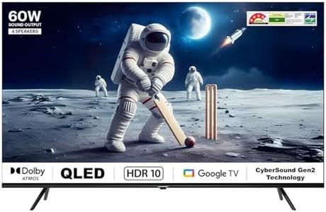 Blaupunkt 164 cm (65 inches) Quantum Dot Series 4K Ultra HD QLED Google TV 65QD7030 (Black)