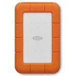 LaCie Rugged USB-C 4TB External Hard Drive Portable HDD – USB 3.0, Drop Shock Dust Rain Resistant Shuttle Drive, for Mac and PC Computer Desktop Workstation Laptop, 1 Month Adobe CC (STFR4000800)