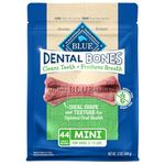 Blue Buffalo Dental Bones Natural Adult Dental Chew Dog Treat, Mini 340g Bag