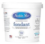 Satin Ice White Fondant, Vanilla, 1 Kilogram