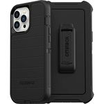 OtterBox Defender Series Screenless Edition Case for iPhone 13 Pro Max & iPhone 12 Pro Max (Only) - Holster Clip Included - Microbial Defense Protection - Non-Retail Packaging - Black