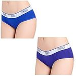 Bambody Absorbent Hipster: Sporty Period Panties | Protective Active Wear Underwear - 2 Pack: Dark Blue-Violet - 2X-Large