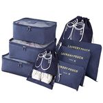 Vicloon Travel Organiser Packing Bags, Travel Packing Cubes Set for Clothes Shoes Travel Luggage Organizers Storage Bags