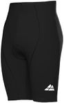 DANISH ENDURANCE Padded Cycling Shorts, Mountain Bike Gear, Quick Dry, for Men, Black/Black, L