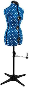 Sewing Online Adjustable Dressmakers Dummy, in Duckegg Polka Dot with Hem Marker, Dress Form Sizes 10 to 16 - Pin, Measure, Fit and Display your Clothes on this Tailors Dummy - 5902A