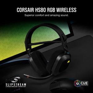 CORSAIR HS80 RGB Wireless Gaming Headset – PC, PS5, Dolby Audio