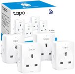 Tapo Smart Plug Wi-Fi Outlet, Works with Amazon Alexa & Google Home,Max 13A Wireless Smart Socket, Device Sharing, No Energy Monitoring, Alexa Plug, No Hub Required,Tapo P100(4-pack)(package may vary)