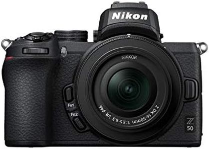 Nikon Z50 + Z DX 16-50mm Mirrorless Camera Kit (209-point Hybrid AF, High Speed Image Processing, 4K UHD Movies, High Resolution LCD Monitor) VOA050K001