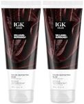 IGK Hair Gloss Toner & Color Depositing Mask | Intense Burgundy Semi-Permanent | Vegan + Cruelty Free | Williams Burgundy (Pack of 2)