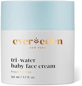 Evereden Tri-Water Baby Face Cream, 1.7 fl oz. | Clean Baby Care | Non-toxic and Fragrance Free Baby Moisturizer | Clean Ingredients