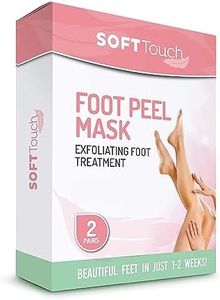 Soft Touch Foot Peel Mask - Pack of 2 Feet Peeling Masks for Dry, Cracked Heels & Calluses - Exfoliating Foot Mask Peel for Baby Soft Skin (Original)