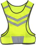 Reflective Vest, High Visibility Safety Vest Construction Work Mesh Safety Apparel with Pocket for Outdoor Sports Hiking Running Cycling Walking