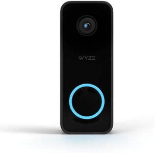 WYZE Doorbell Camera v2, 2K Security Video Doorbell with Color Night Vision, 2-Way Audio, 24/7 Video Recording*, Package Monitor, Works with Alexa & Google Assistant, Wired. Free Expert Setup