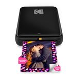 Kodak Step Wireless Mobile Photo Mini Printer (Black) Compatible w/iOS & Android, NFC & Bluetooth Devices