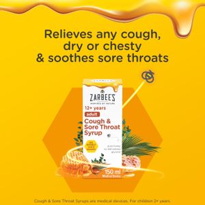 Zarbee's Adult Cough Syrup, 150ml – Natural Soothing Formula