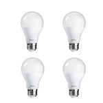 Philips LED Non-Dimmable A19 Frosted Light Bulb: 5000-Kelvin, 6-Watt (40-Watt Equivalent), E26 Base, Daylight, 4-Pack