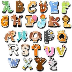 ANNvibes 26-Piece Magnetic Alphabet Set | Montessori Fun Learning & Educational Toy for Kids 2+ Years | Colorful Alphabet Fridge Magnets for Toddlers
