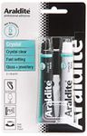 Araldite Rapid Adhesive Crystal Glue For Ceramic Glass & Jewellery 2 X 15ml Tubes