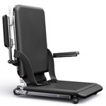 MediHoist Upgrade Steel Electric Lift Chair 200 KG Capacity Floor Lift for Elderly with PU Cushion & Safety Seat Belts, Suitable for Home, Hospitals & Care Facilities Use, Black