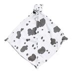 Angel Dear Pair and A Spare 3-Piece Blanket Set, White Cow with Grey Spots