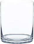 Royal Imports Flower Glass Vase Decorative Centerpiece for Home or Wedding - Cylinder Shape (5" wide x 6" tall, Clear)