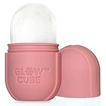 GLOW CUBE Ice Roller For Face Eyes and Neck To Brighten Skin & Enhance Your Natural Glow/Reusable Facial Treatment to Tighten & Tone Skin & De-Puff The Eye Area (Pastel Pink)