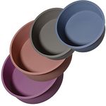 Carrot story Round Silicone Cake Pans, Set of 4, Non-Stick Mold for Baking (6"x2pcs, 8"x2pcs)