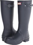 HUNTER Men's Rain Boot, Blue Navy, 8 UK