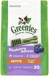 Greenies Blueberry Flavour Petite Dog Dental Treats 340 g