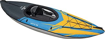 AQUAGLIDE Noyo 90 Inflatable 9 FT Kayaks for Adults Packable Family Friendly Adaptable 1 Person Single Rider Blow Up Touring Kayaking for Recreational Angler Fishing Hunting