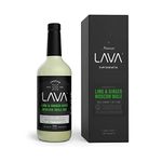 LAVA Premium Spicy Moscow Mule Mix by LAVA Craft Cocktail Co., Made with Ginger Beer, Key Lime Juice, Real Ginger Puree, No Artificial Sweeteners, Ready to Use, 1-Liter (33.8oz) Glass Bottle