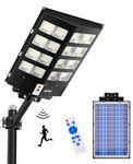 JAYNLT 3000W Solar Street Light, 6500K 100000LM Dusk to Dawn Solar Flood Lights,IP67 Waterproof Solar Security Light with Motion Sensor for Yard, Garage, Parking Lot