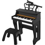 Dollox Keyboard Piano for Kids, Toddler Piano Toys 37 Keys Kid Musical Instruments Electric Piano Keyboard Baby Pianos for Beginners Mini Music Toy with Stool, Birthday Gift for Age 3 4 5 6 Years Old